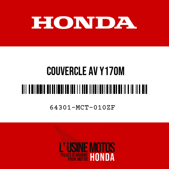 image de 64301-MCT-010ZF COUVERCLE AV Y170M 