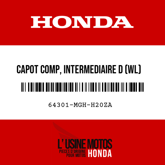 image de 64301-MGH-H20ZA CAPOT COMP, INTERMEDIAIRE D (WL) TYPE2