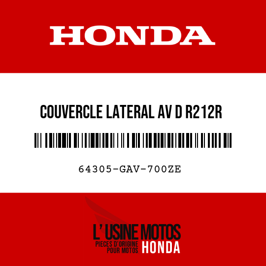 image de 64305-GAV-700ZE COUVERCLE LATERAL AV D R212R 
