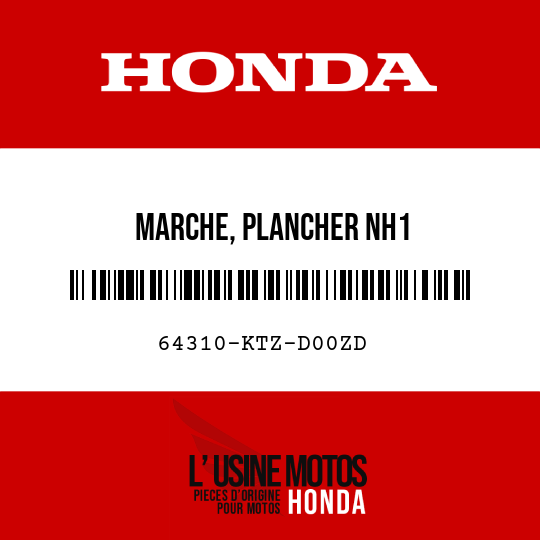 image de 64310-KTZ-D00ZD MARCHE, PLANCHER NH1