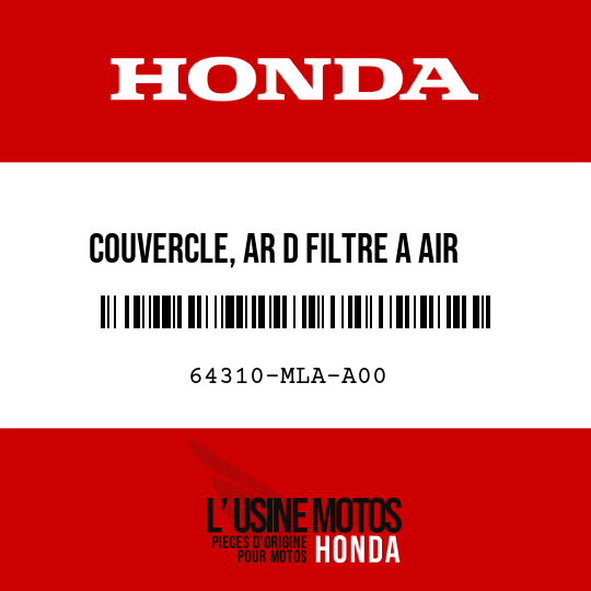 image de 64310-MLA-A00 COUVERCLE, AR D FILTRE A AIR