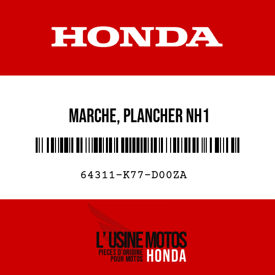 image de 64311-K77-D00ZA MARCHE, PLANCHER NH1