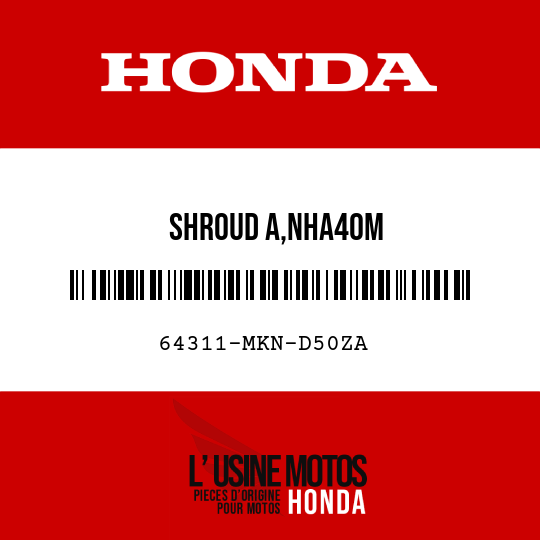 image de 64311-MKN-D50ZA SHROUD A,NHA40M