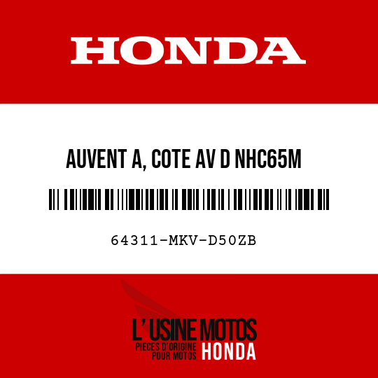 image de 64311-MKV-D50ZB AUVENT A, COTE AV D NHC65M