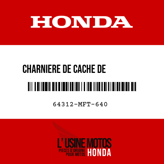 image de 64312-MFT-640 CHARNIERE DE CACHE DE         CARBURANT