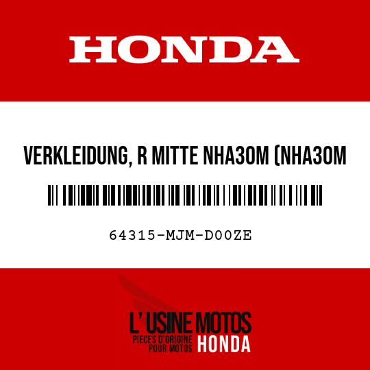 image de 64315-MJM-D00ZE VERKLEIDUNG, R MITTE NHA30M (NHA30M DIGITAL, SILBER-METALLIC)