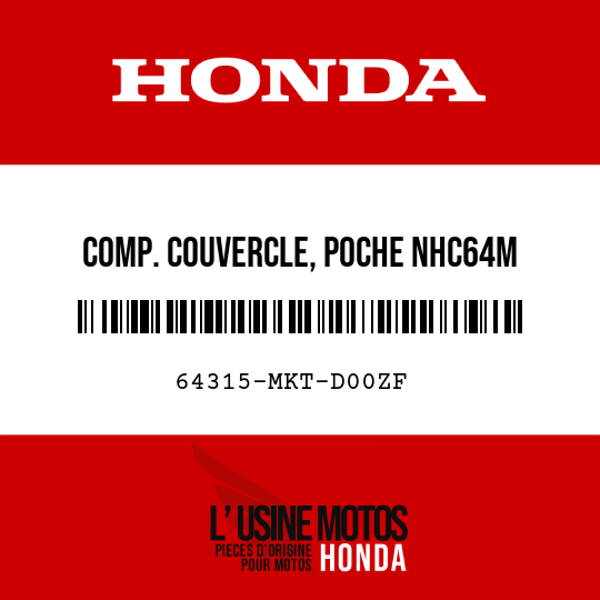 image de 64315-MKT-D00ZF COMP. COUVERCLE, POCHE NHC64M