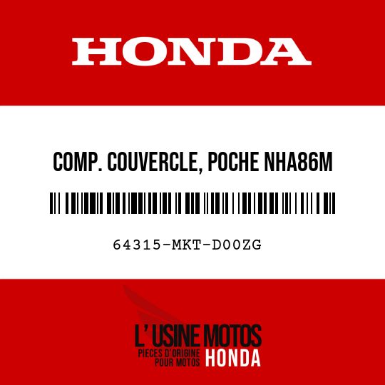 image de 64315-MKT-D00ZG COMP. COUVERCLE, POCHE NHA86M
