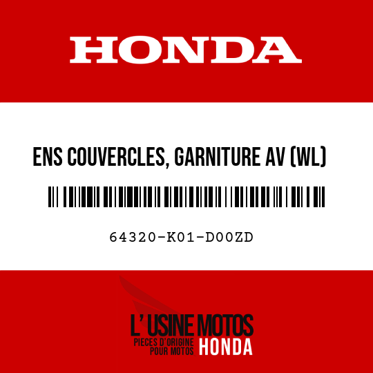 image de 64320-K01-D00ZD ENS COUVERCLES, GARNITURE AV (WL) TYPE1