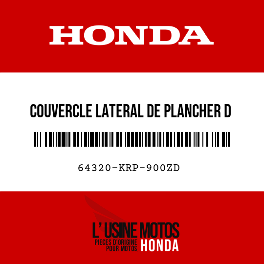 image de 64320-KRP-900ZD COUVERCLE LATERAL DE PLANCHER D NHA04M 