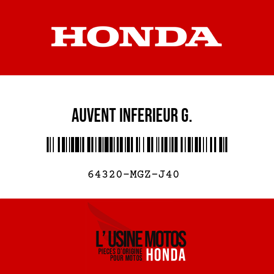 image de 64320-MGZ-J40 AUVENT INFERIEUR G.