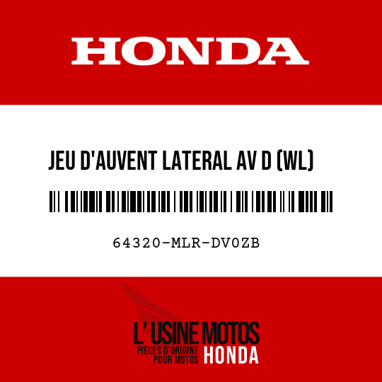 image de 64320-MLR-DV0ZB JEU D'AUVENT LATERAL AV D (WL) TYPE2