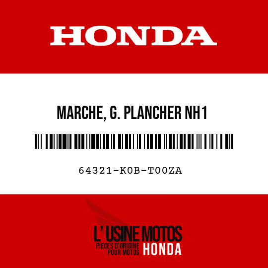 image de 64321-K0B-T00ZA MARCHE, G. PLANCHER NH1