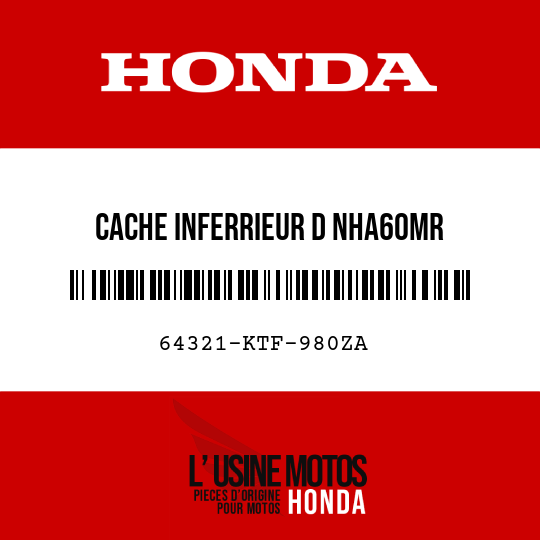 image de 64321-KTF-980ZA CACHE INFERRIEUR D NHA60MR 