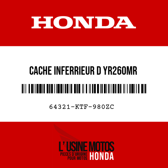 image de 64321-KTF-980ZC CACHE INFERRIEUR D YR260MR