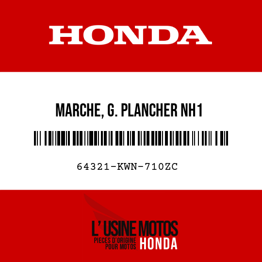 image de 64321-KWN-710ZC MARCHE, G. PLANCHER NH1