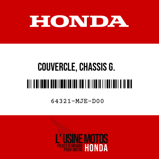 image de 64321-MJE-D00 COUVERCLE, CHASSIS G.