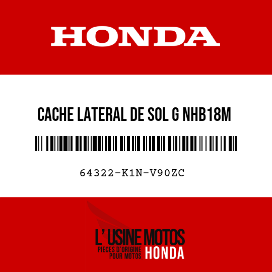 image de 64322-K1N-V90ZC CACHE LATERAL DE SOL G NHB18M