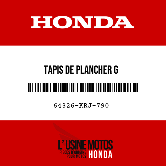 image de 64326-KRJ-790 TAPIS DE PLANCHER G
