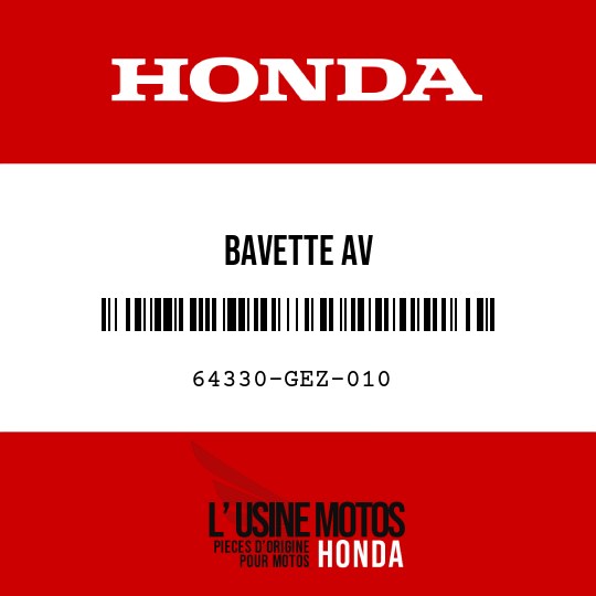 image de 64330-GEZ-010 BAVETTE AV