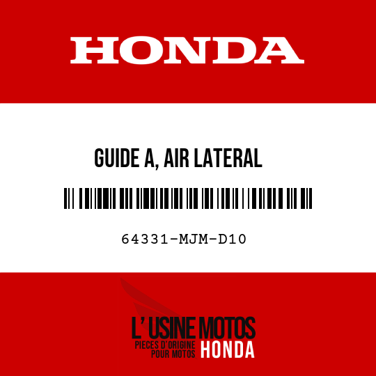 image de 64331-MJM-D10 GUIDE A, AIR LATERAL