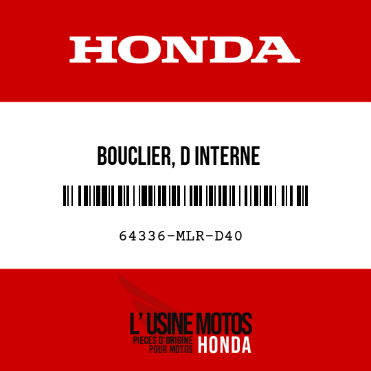 image de 64336-MLR-D40 BOUCLIER, D INTERNE