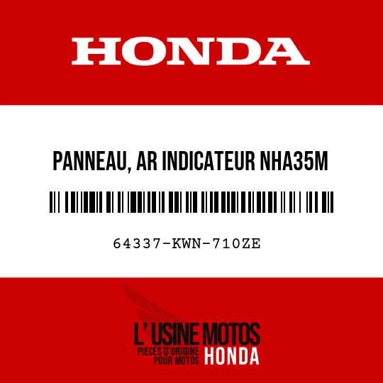 image de 64337-KWN-710ZE PANNEAU, AR INDICATEUR NHA35M