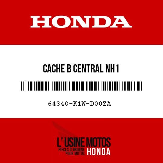 image de 64340-K1W-D00ZA CACHE B CENTRAL NH1