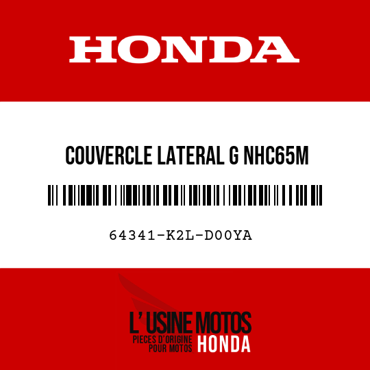 image de 64341-K2L-D00YA COUVERCLE LATERAL G NHC65M