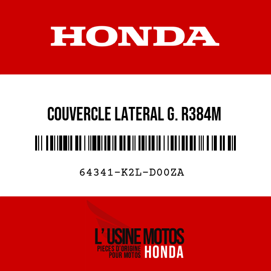 image de 64341-K2L-D00ZA COUVERCLE LATERAL G. R384M