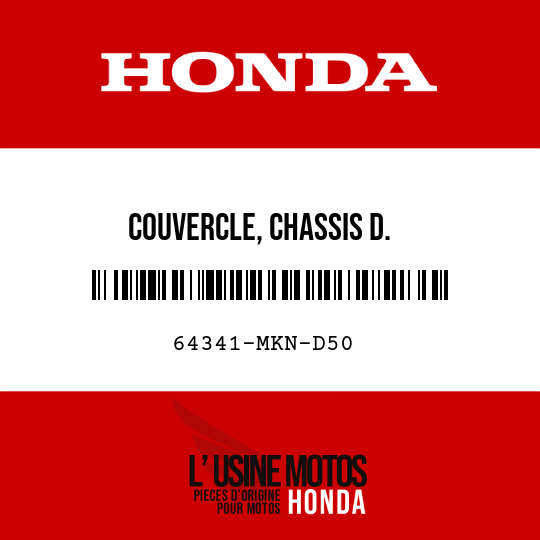 image de 64341-MKN-D50 COUVERCLE, CHASSIS D.