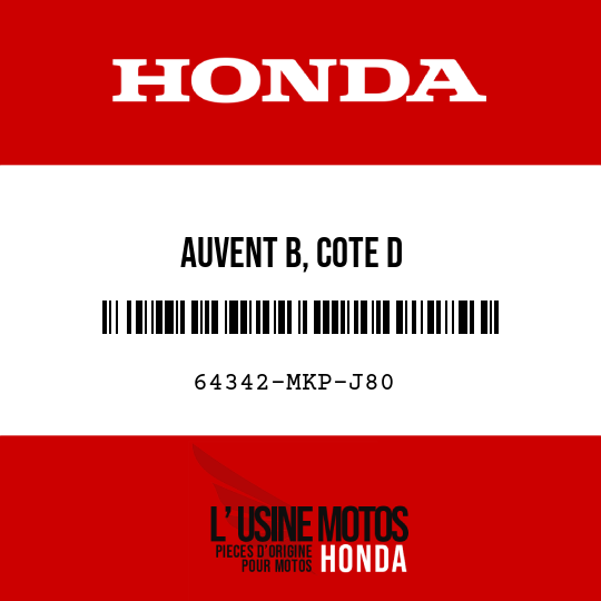 image de 64342-MKP-J80 AUVENT B, COTE D