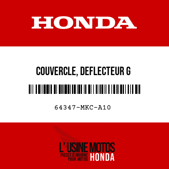 image de 64347-MKC-A10 COUVERCLE, DEFLECTEUR G