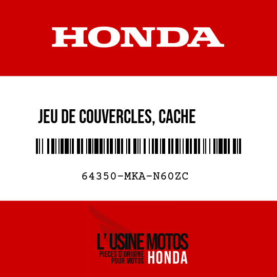 image de 64350-MKA-N60ZC JEU DE COUVERCLES, CACHE      LATERAL G (WL) TYPE3
