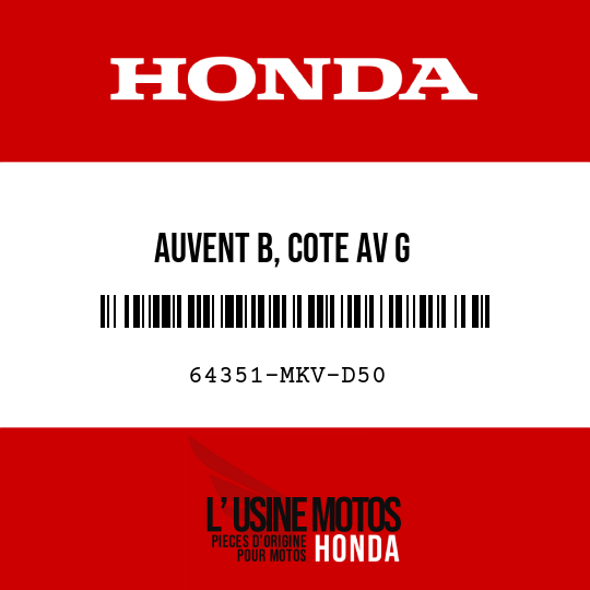 image de 64351-MKV-D50 AUVENT B, COTE AV G