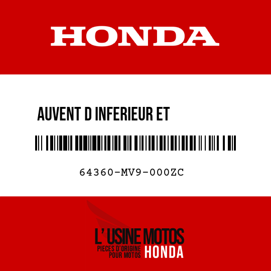 image de 64360-MV9-000ZC AUVENT D INFERIEUR ET         INTERIEUR NH1 