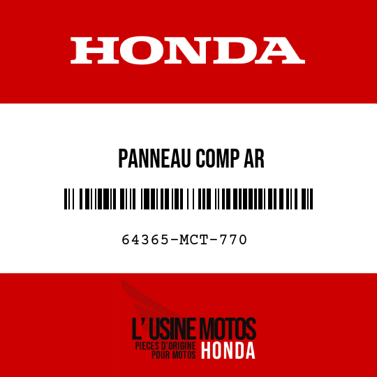 image de 64365-MCT-770 PANNEAU COMP AR