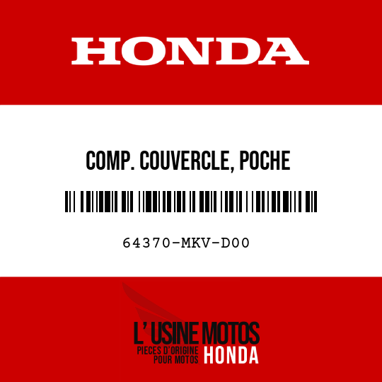 image de 64370-MKV-D00 COMP. COUVERCLE, POCHE