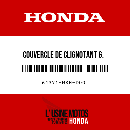 image de 64371-MKH-D00 COUVERCLE DE CLIGNOTANT G. INFERIEUR G.