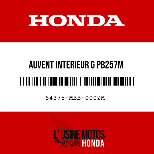 image de 64375-MBB-000ZM AUVENT INTERIEUR G PB257M 