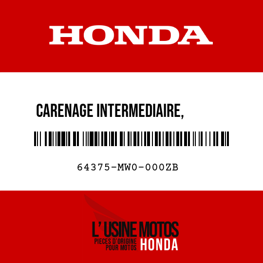 image de 64375-MW0-000ZB CARENAGE INTERMEDIAIRE, INTERIEUR G. NH196