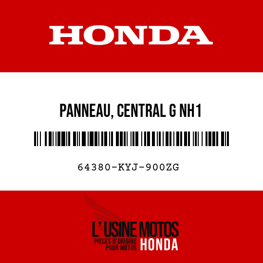 image de 64380-KYJ-900ZG PANNEAU, CENTRAL G NH1