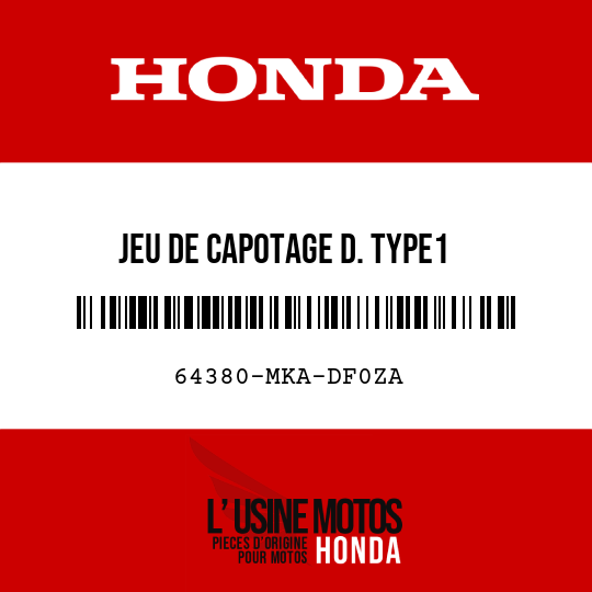 image de 64380-MKA-DF0ZA JEU DE CAPOTAGE D. TYPE1