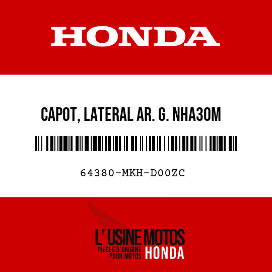 image de 64380-MKH-D00ZC CAPOT, LATERAL AR. G. NHA30M