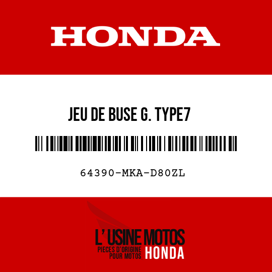 image de 64390-MKA-D80ZL JEU DE BUSE G. TYPE7