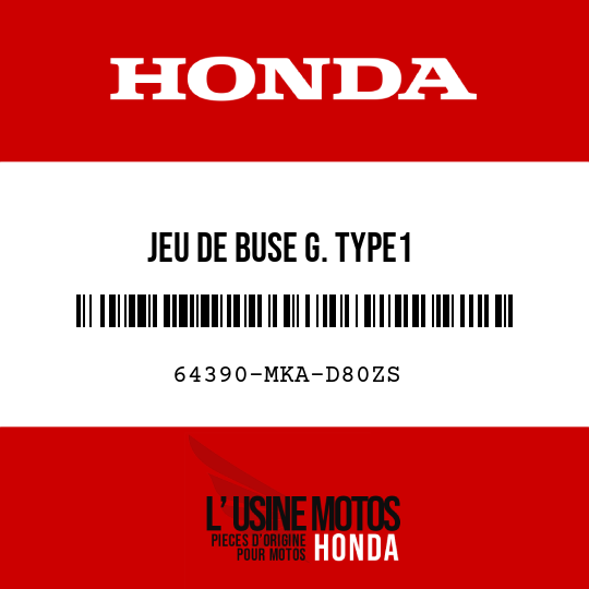 image de 64390-MKA-D80ZS JEU DE BUSE G. TYPE1