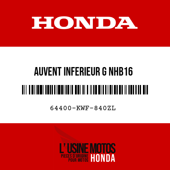 image de 64400-KWF-840ZL AUVENT INFERIEUR G NHB16