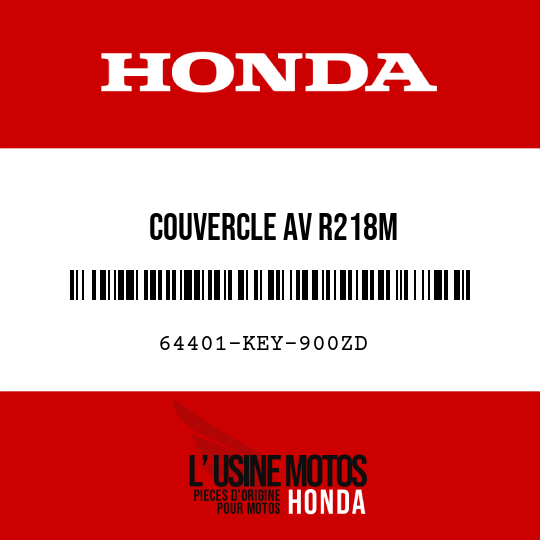 image de 64401-KEY-900ZD COUVERCLE AV R218M 
