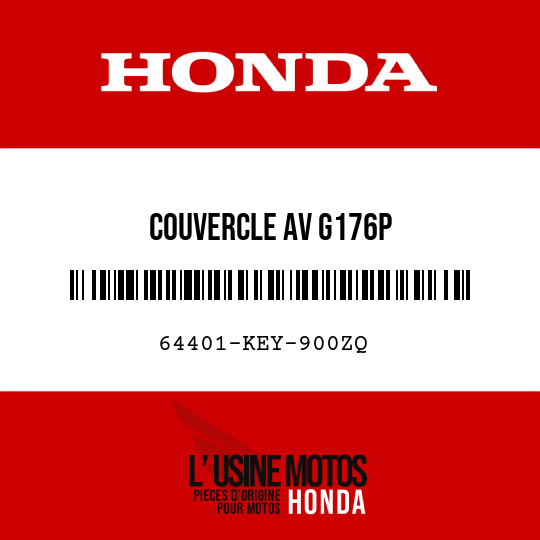 image de 64401-KEY-900ZQ COUVERCLE AV G176P 