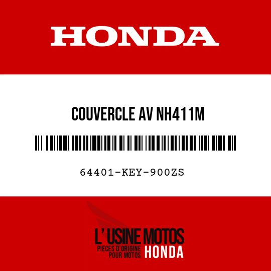 image de 64401-KEY-900ZS COUVERCLE AV NH411M 